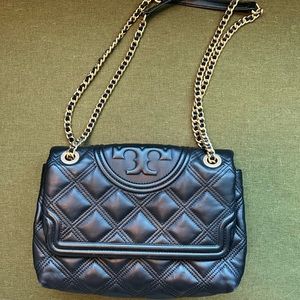 Tory Burch Soft Fleming Convertible Shoulder Crossbody Bag Black